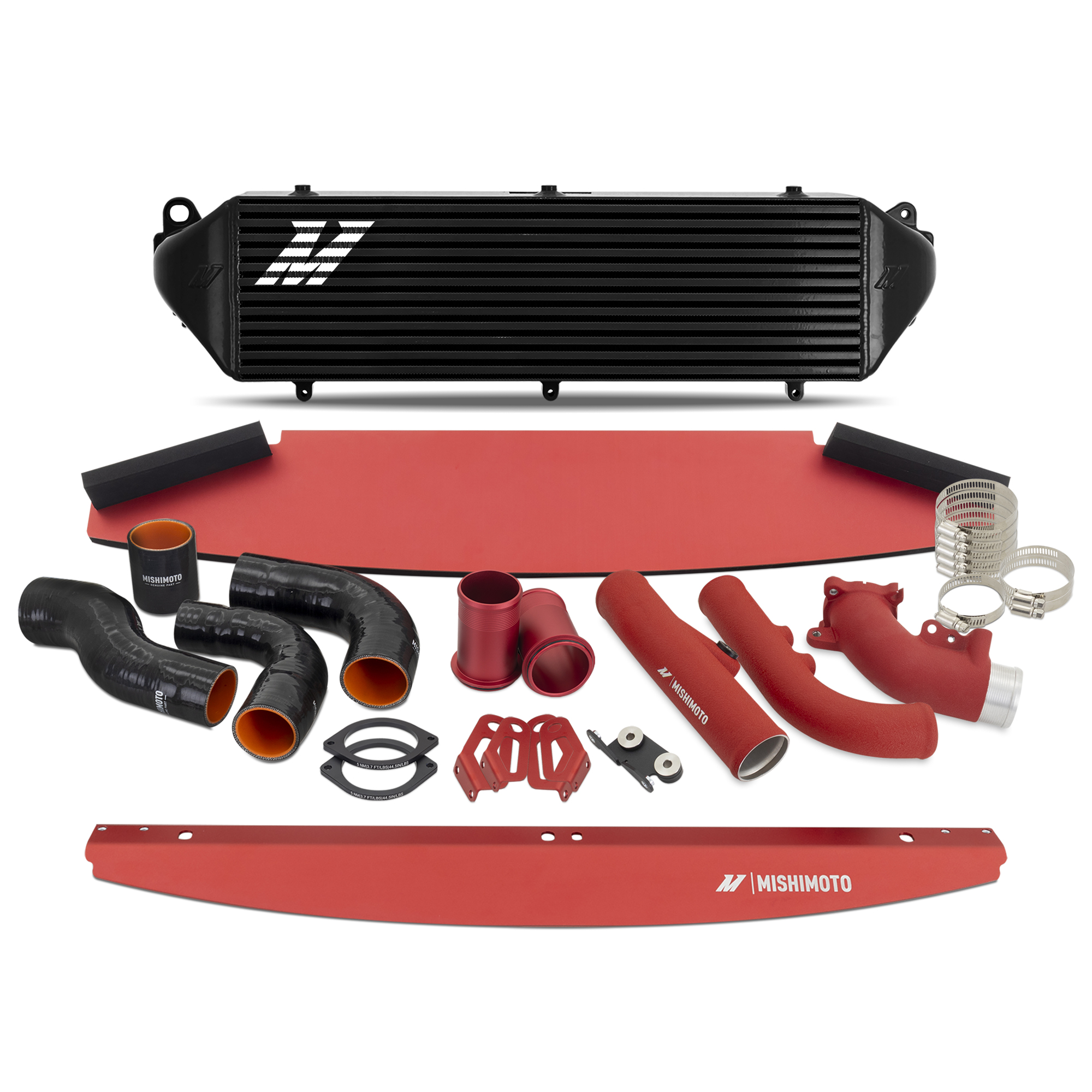 Mishimoto — Mishimoto 2023+ Toyota GR Corolla Intercooler & Pipe Kit - Black Cooler - Red Pipes
Intercooler Kit - view 11
